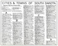 Index 1, South Dakota State Atlas 1930c